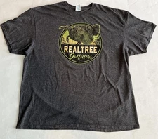 Realtree Outfitters Turkey Hunting Graphic Outdoor T Shirt Size 2XL Gray