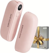 2-in-1 Magnetic Hand Warmers Rechargeable 2 Pack Electric Handwarmer W/ 3 Heat