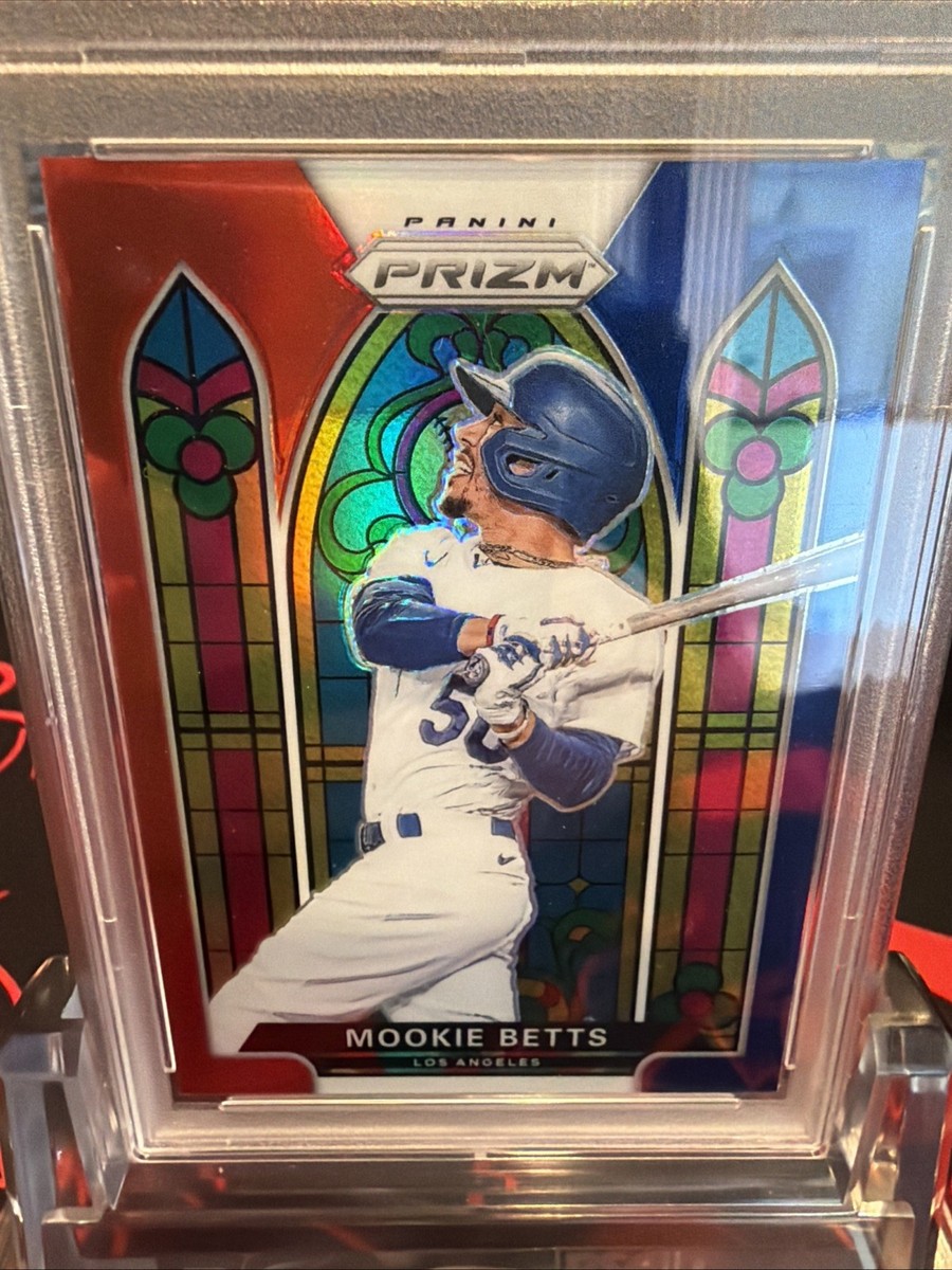 2021 Panini Prizm Stained Glass Mookie Betts #SG-2 Red White
