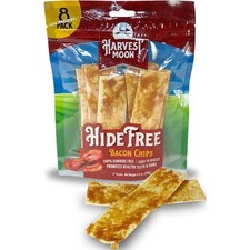Harvest Moon 1528 Hide Free Chips Dog Chews Treat Bacon - 8 Count
