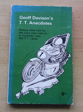 "GEOFF DAVISON'S T.T. ANECDOTES" - 1966 FIRST EDITION ISLE OF MAN TT BOOK