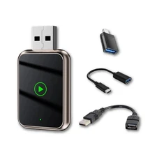 2025 Wireless CarPlay Adapter – USB Dongle for iPhone iOS, Plug & Play- Upgraded