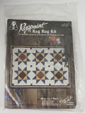 VTG Original Rugpoint Rag Rug Kit 3011 Prairie Stars 18 x 24” by SUZANNE MCNEILL