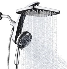 12  Inch Rain Fall Shower Head Combo Detachable Handheld High Pressure New