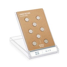8 Magnetic Power Buttons in storage case - Collar Stays