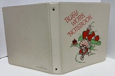 Vtg 1980 Strawberry Shortcake Binder 3 Ring Notebook Rare