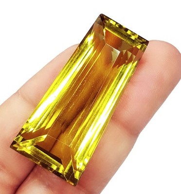 Fancy Cut Transparent Lemon Topaz 60+ Ct Loose Gemstone Certified Gems HT204