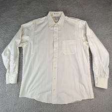 Burberrys Of London Men  s Shirt 16.5-33 Button Up Cotton USA Made Vintage