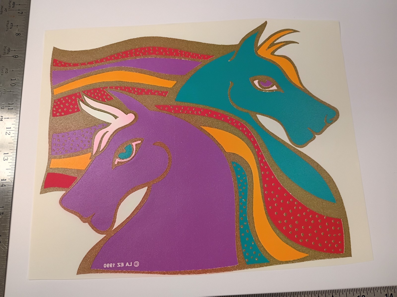 Vintage (ferro da stiro trasferimento di calore) My Little Pony? Cavalli 1990 Colori NT10