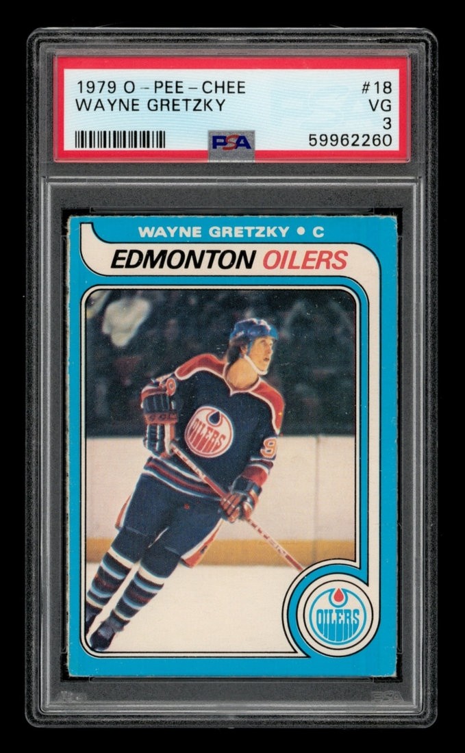 1979-80 O-Pee-Chee Set-Break # 18 Wayne Gretzky PSA 3 VG view 1