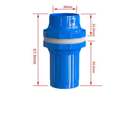 PVC Drain Pipe Fitting Drainage Tube for BulkHead Aquariums Fish Tank 20mm-50mm - Picture 29 of 51