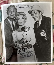 EDDIE ALBERT, EVA GABOR, PAT BUTTRAM SIGNED GREEN ACRES 8x10 Photo Excellent