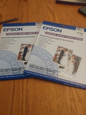 Epson America Inc.Photo Paper, Premium Glossy,8-1/2"x11" 2 Opened Packages