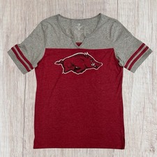 University of Arkansas Razorbacks Ladies Women's Double Sided Graphic Shirt XL