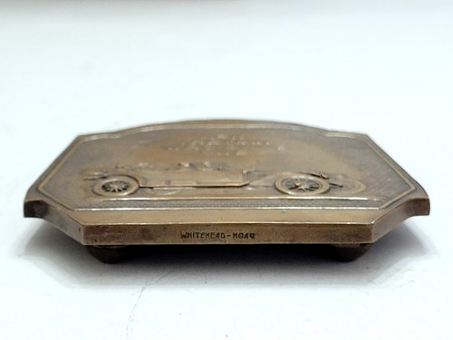 Vintage Packard Paperweight Bronze Automobile Advertising 3.5" x 3.5" Whitehead - Picture 4 of 10
