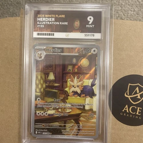 Pokémon TCG Herdier Card 155/086 SV White Flare ACE 9