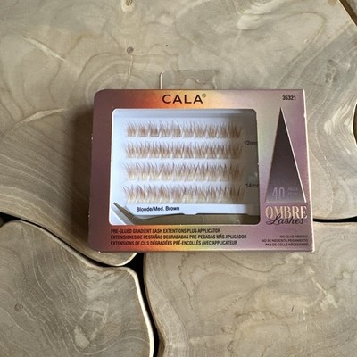 Cala Ombré Lashes Blonde Medium Brown 40 Pieces Pre Glued Apply & Go