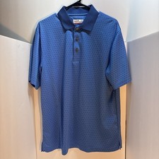 Golf Shirt Grand Slam Performance Mens Polo Shirt Blue Size Large Golf Shirt