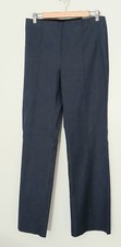 Talbots Portland Trouser Women's Size 8 Blue Flare Leg Pullon Flat Front NEW