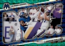 2021 Panini Mosaic #B-LC Landon Collins Bang! Mosaic Green