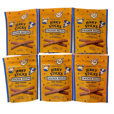 6 Packs Trader Joe's Chicken Recipe Jerky Sticks Dog Treats 6 oz Each
