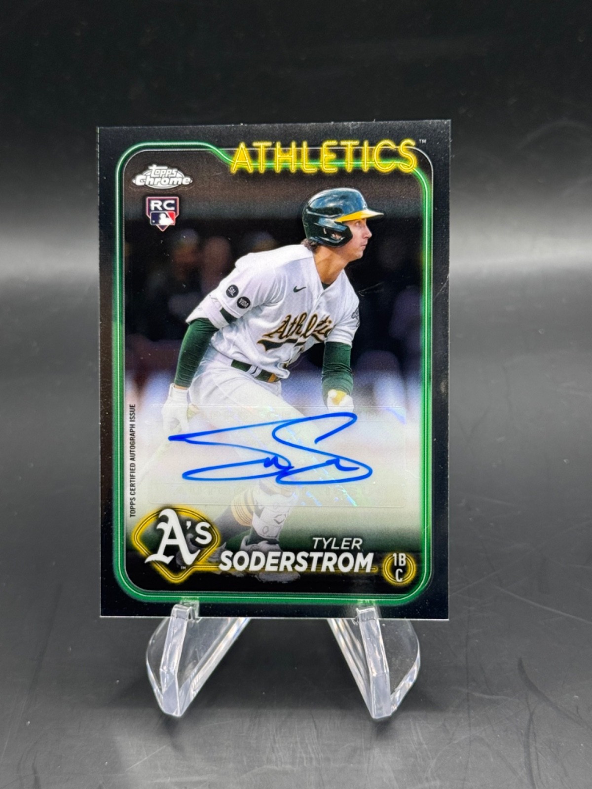 2024 Topps Chrome Update Tyler Soderstrom #AC-TS Auto RC Athletics