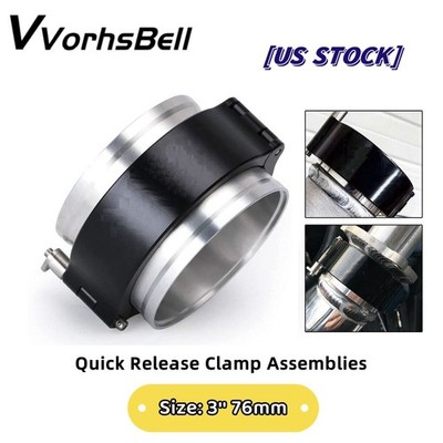 3'' Aluminum Quick Release HD Clamp V-Band Connector for Air Intake Turbo Pipe