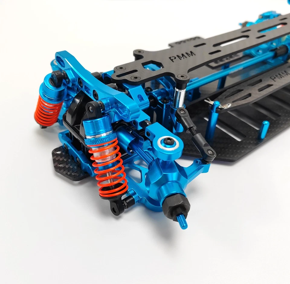 1/10 Alloy Upgrade RC Chassis for Tamiya TT02 Shaft Drive Touring Car Frame Kit - Image 3 of 4