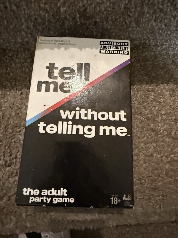 Spin Master Tell Me Without Telling Me Adult Party Card Game Complete Set 17+