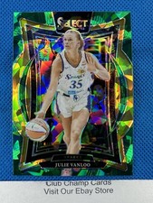 2025 #21 Julie Vanloo Panini Select WNBA Concourse Green Ice Prizm Sparks