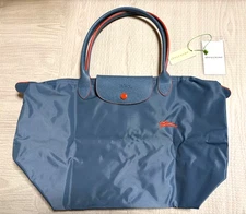 Smog Blue Longchamp Le Pliage Tote Bag Size L Outlet (Ships in 1 business day)