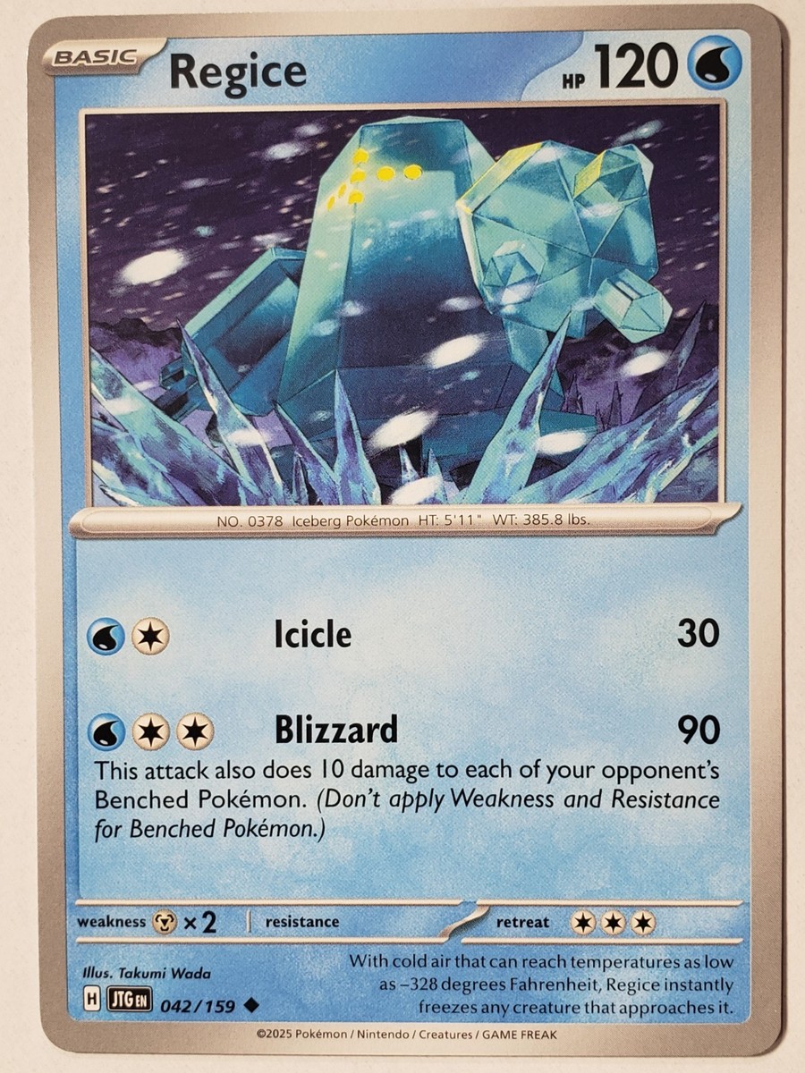 Regice 042/159 NM / M - Journey Together Pokemon Card | eBay