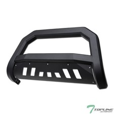 Topline For 1997-2004 Ford F150f250 Avt Bull Bar Bumper Grille Guard -matte Blk