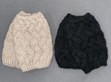 2 Pairs Women Crochet Boot Cuffs Winter Cable Knit Leg Warmers 7 Inch Long  9 