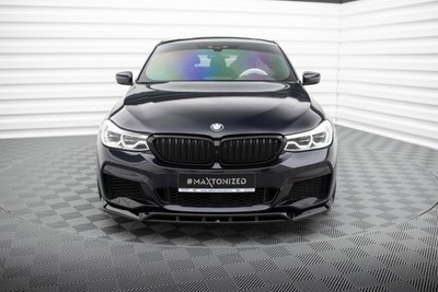 Maxton Design Frontlippe passend für BMW 6er GT M-Paket G32 schwarz Hochglanz