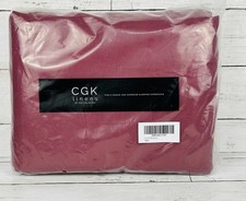 CGK Full Sheet Set 6 Piece Microfiber 1 Flat 1 Fitted 4 Pillow Cases Burgundy