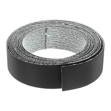 Edge Banding, 1-1/8 Inch x 10ft Pre-Glued Embossed Veneer Edging for Home Black