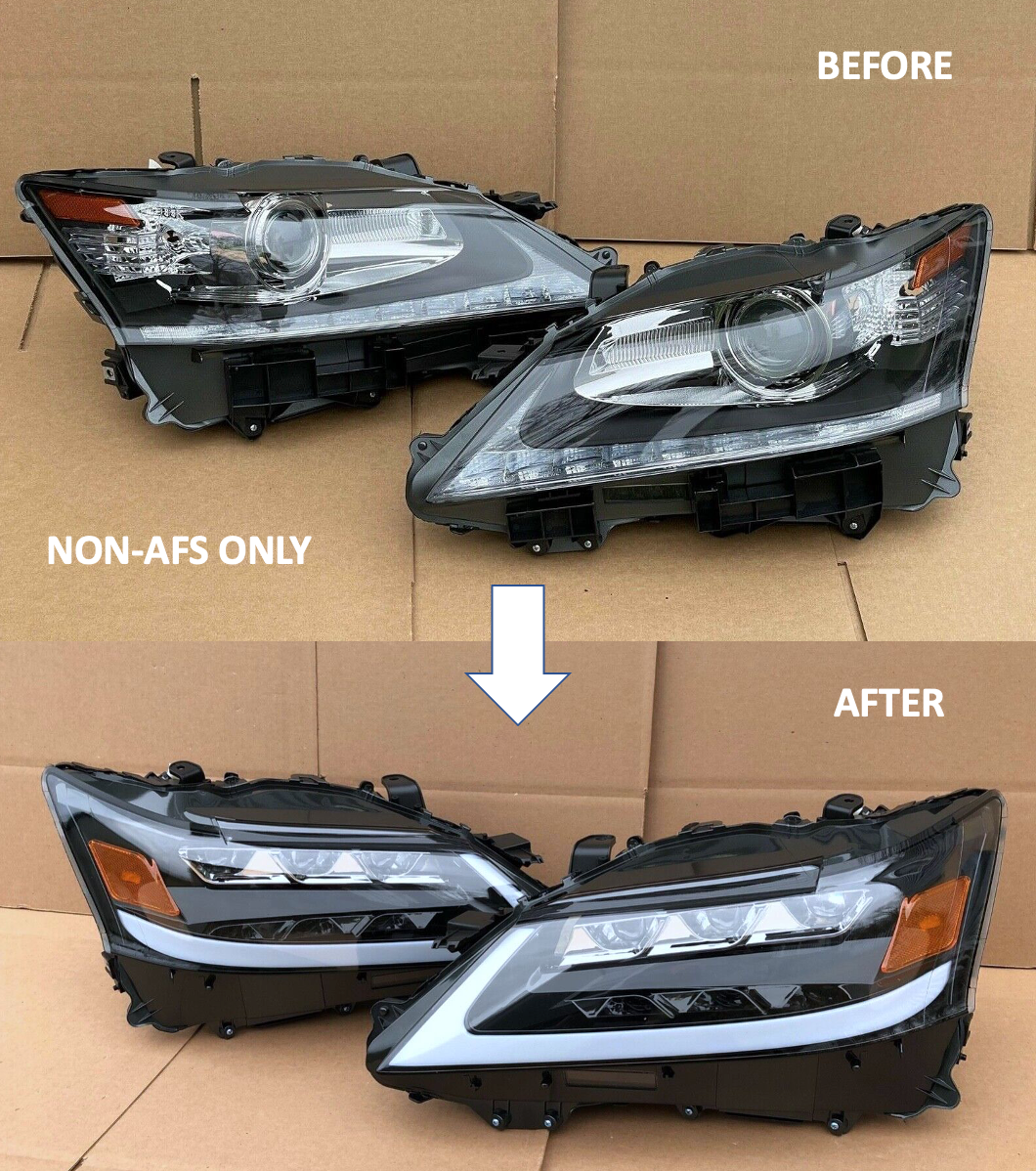 2013 2014 2015 Headlight for Lexus GS GS350 GS450h LH + RH TRIPLE