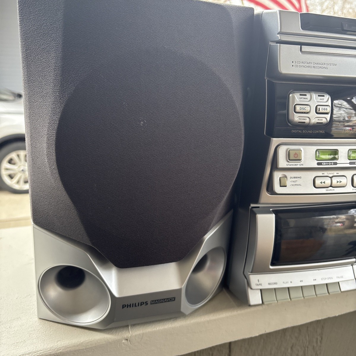 Philips Magnavox Stereo System FW380C Hi-Fi 3 Disc Changer W