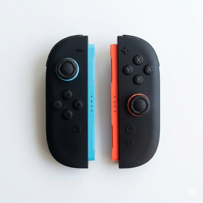 For Nintendo Switch 2 Joy Con 2 L & R Controller Handles Light Blue / Light Red