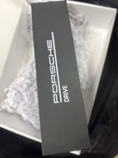 PORSCHE MotorSports Black Solid w/ Logo Jump Umbrella Full Size Unisex Rare