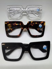 3 Pack Stylish Women s Reading Glasses 1.50 Blue Light Blocking New Readers