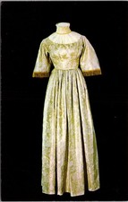 Rutherford B. Hayes Library, Lucy Webb Wedding Dress Postcard, Fremont OH