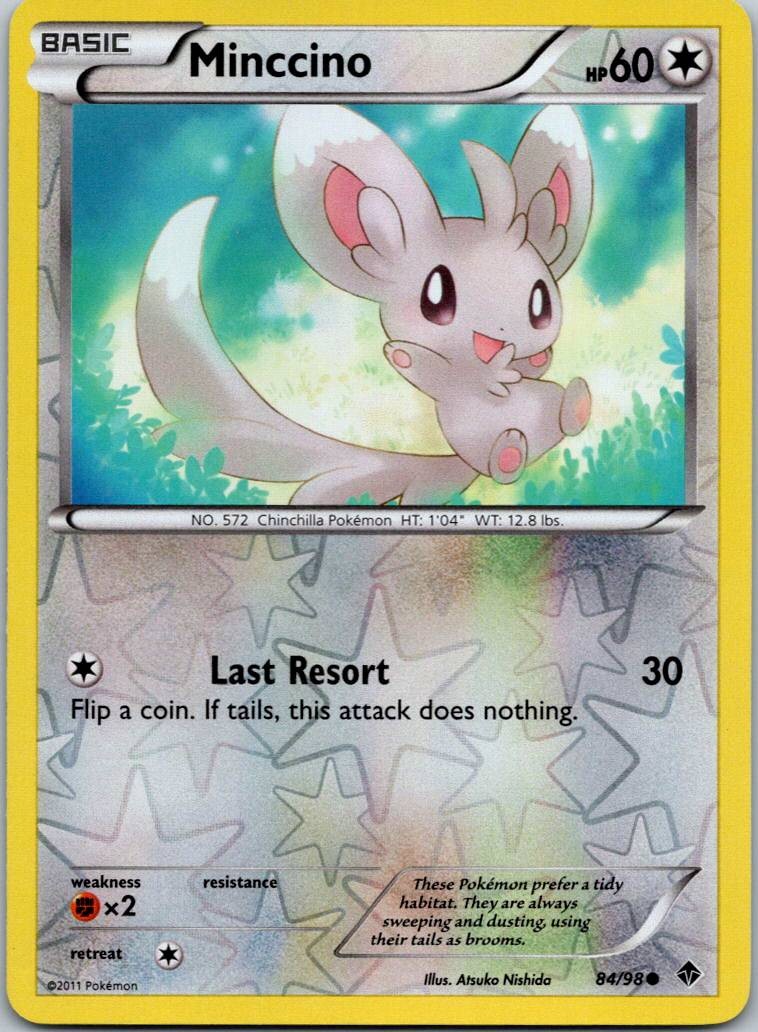 Minccino 84/98 Emerging Powers Common LP Reverse Holofoil