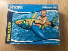 Vtg Poolmaster 81765 Inflatable Shark / Super...