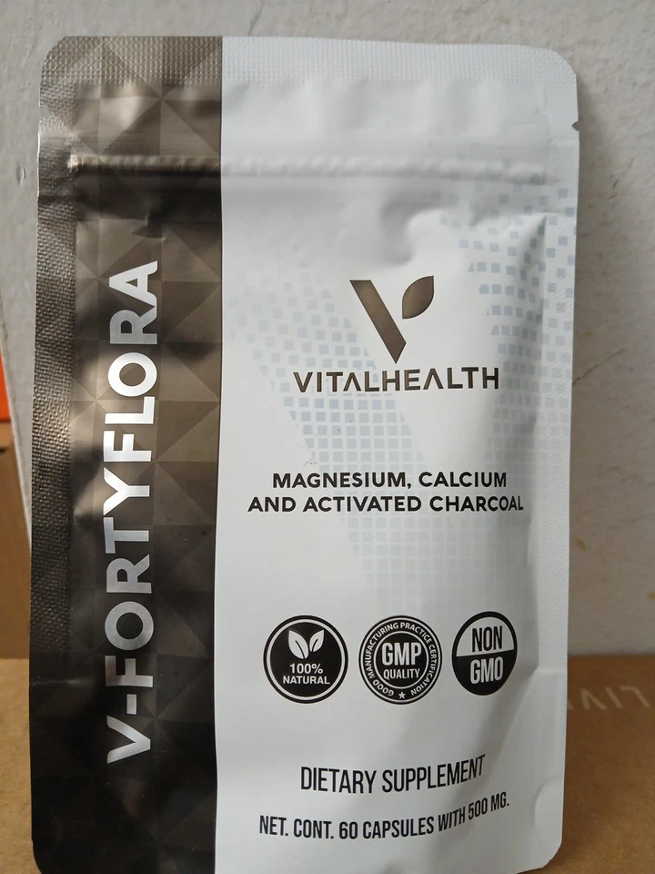 Vital Health V-СОРОКФЛОРА капсулы с 500 мг 60ct кишечная флора срок годности 2027 новый - Изображение 2 из 3