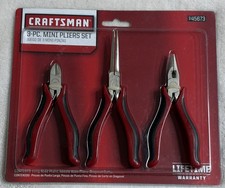Craftsman 3 Piece Precision Mini Pliers Set - New Old Stock - Pn 945673 Craftsman 3 Piece Precision Mini Pliers Set - New Old Stock - Pn 945673