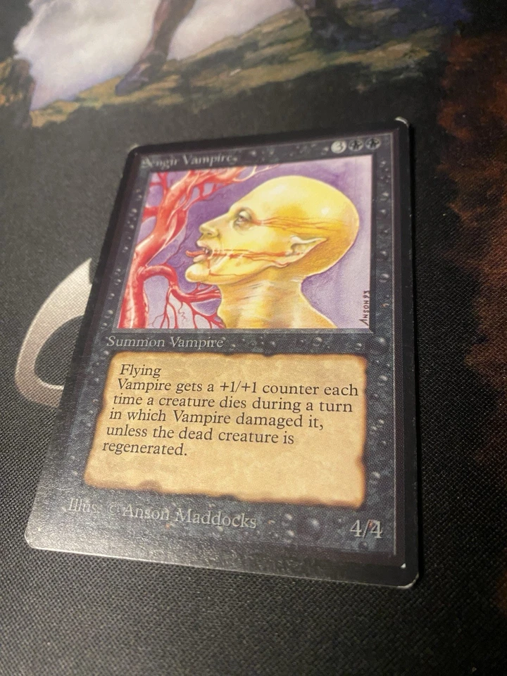Magic The Gathering Sengir Vampire Beta 1993 Light Play - Image 2 of 4