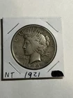 1921 High Relief Peace Silver Dollar VF Key Date