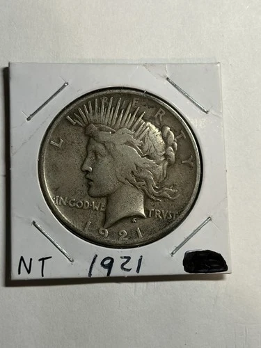 1921 High Relief Peace Silver Dollar VF Key Date